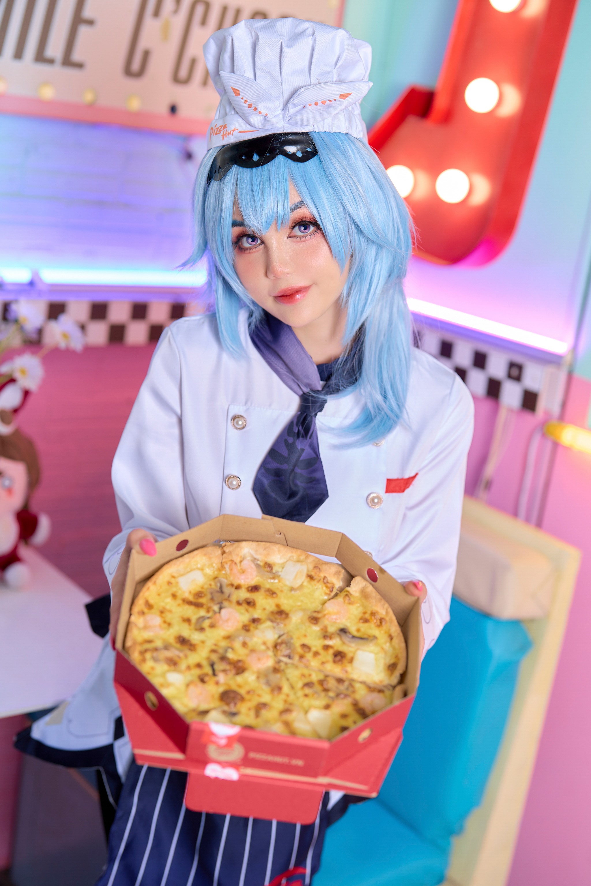 图片[1]-Joyce Lin2x – NO.049 Eula Pizza[49P]-XikXak